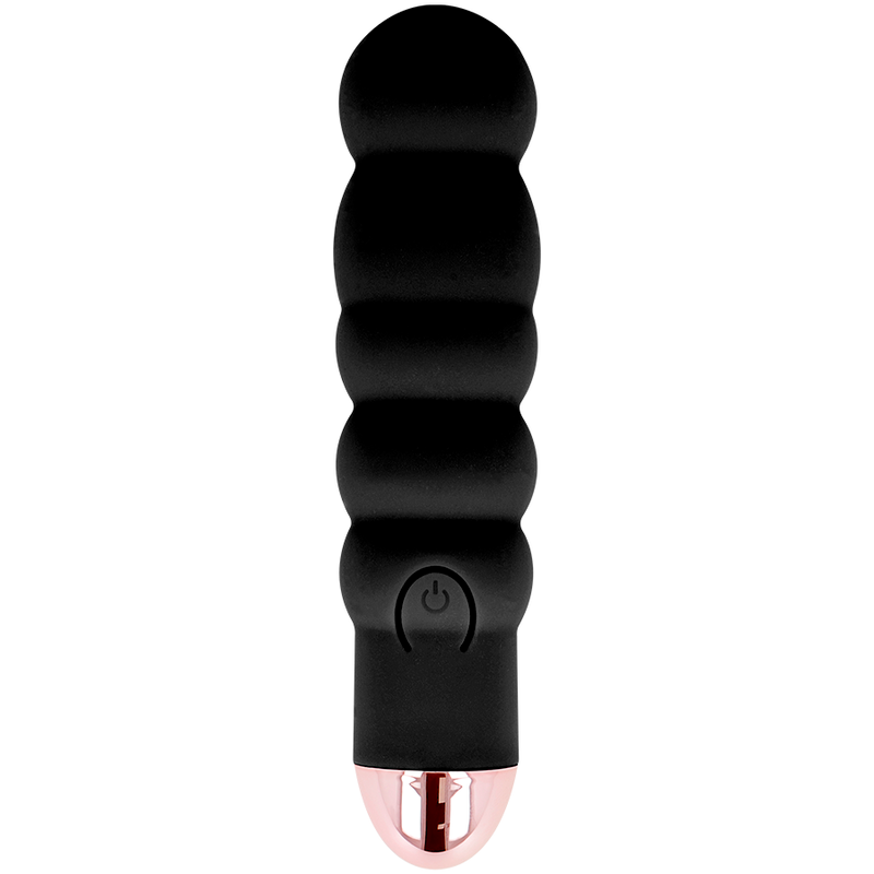 DOLCE VITA - RECHARGEABLE VIBRATOR SIX BLACK 7 SPEEDS