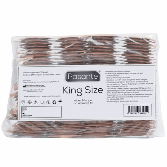 PASANTE - CONDOMS KING SIZE BAG 144 UNITS