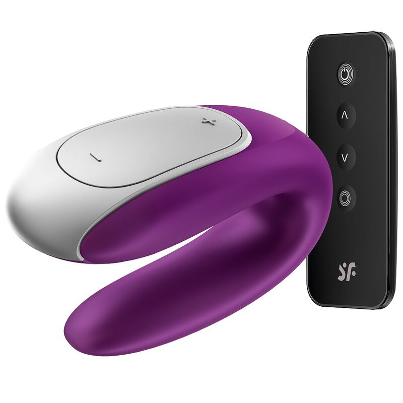 SATISFYER - DOUBLE FUN PARTNER VIBRATOR PURPLE