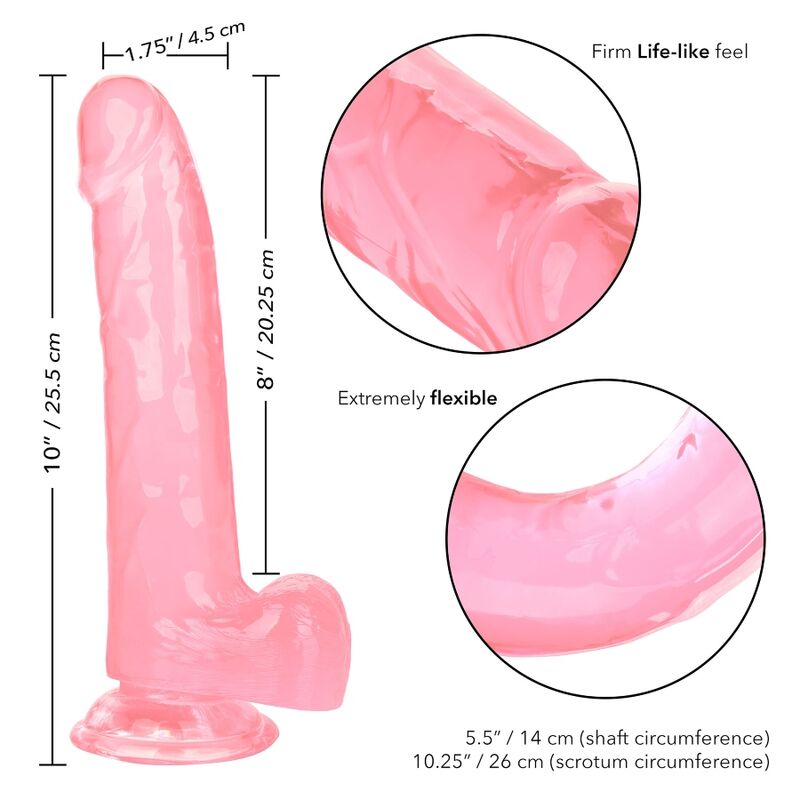 CALEXOTICS - SIZE QUEEN DILDO PINK 20.3 CM