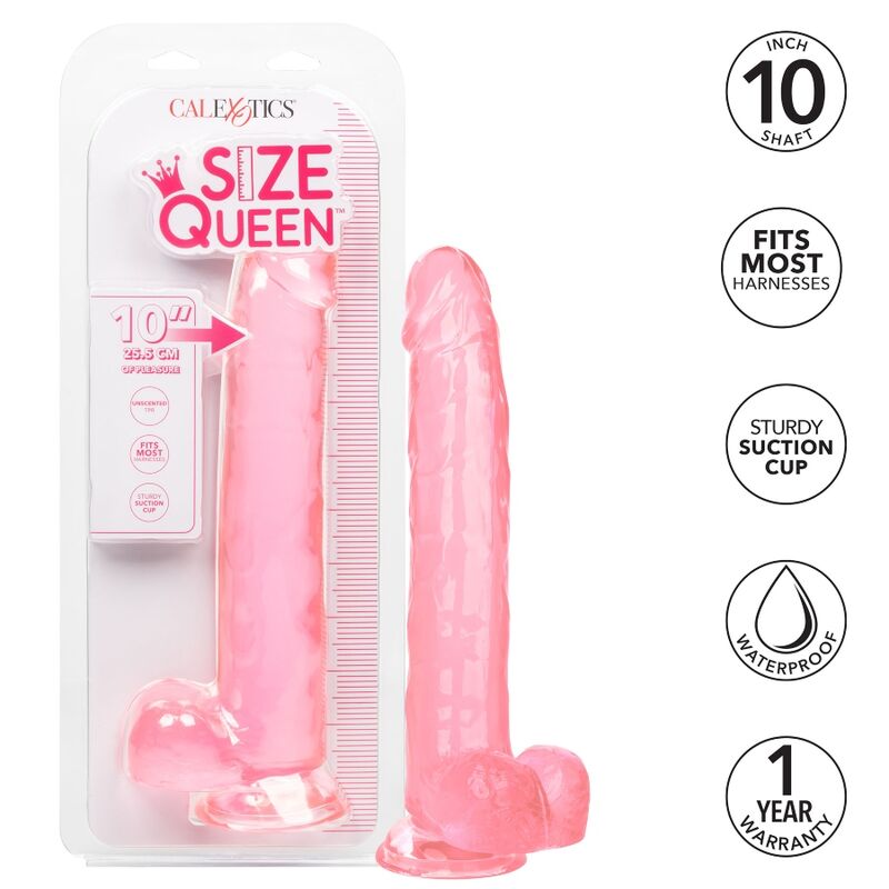 CALEXOTICS - SIZE QUEEN DILDO PINK 25.5 CM