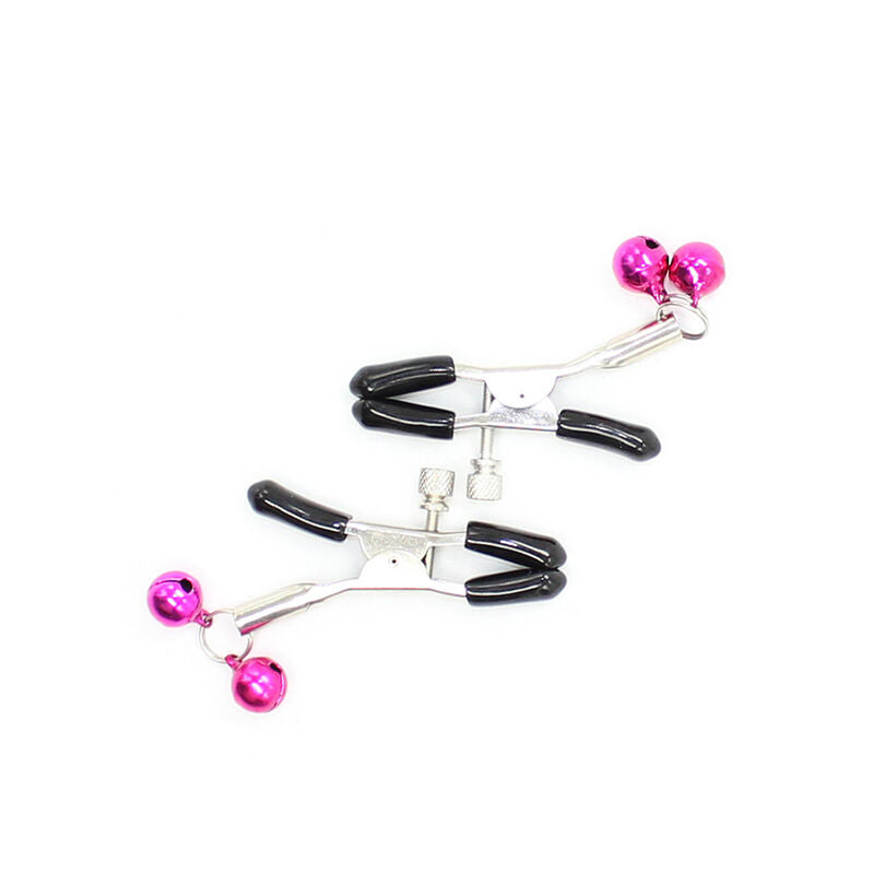 OHMAMA FETISH - NIPPLE CLAMPS WITH PINK BELL