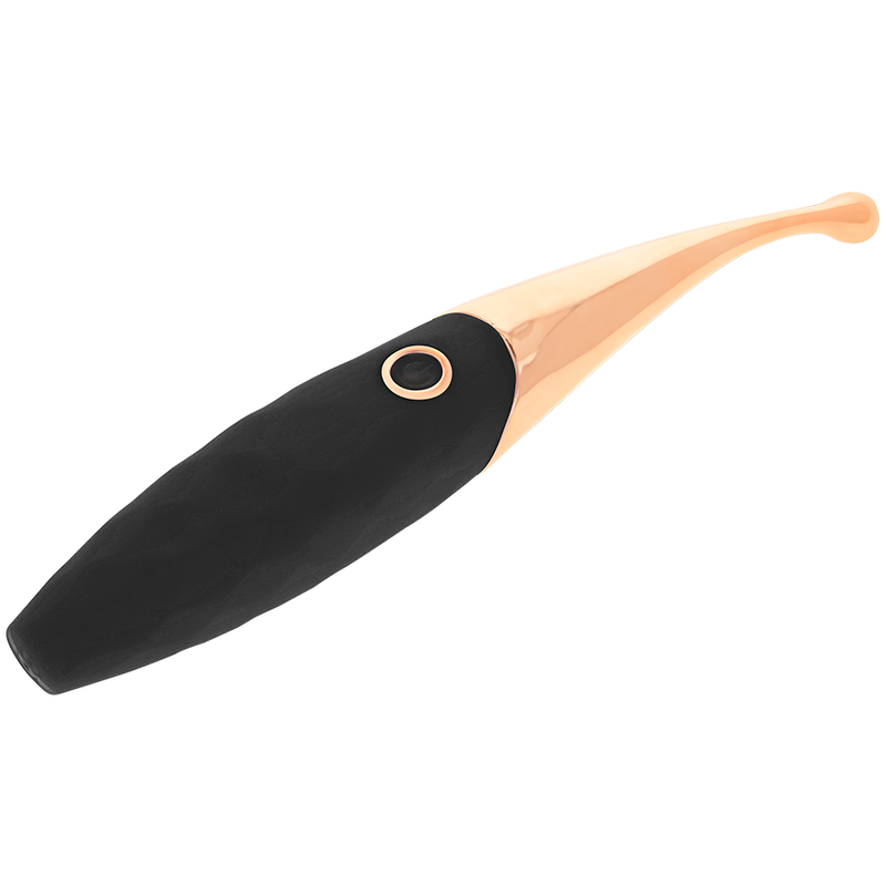 OHMAMA - RECHARGEABLE CLITORIS STIMULATOR 36 MODES BLACK-PINKGOLD