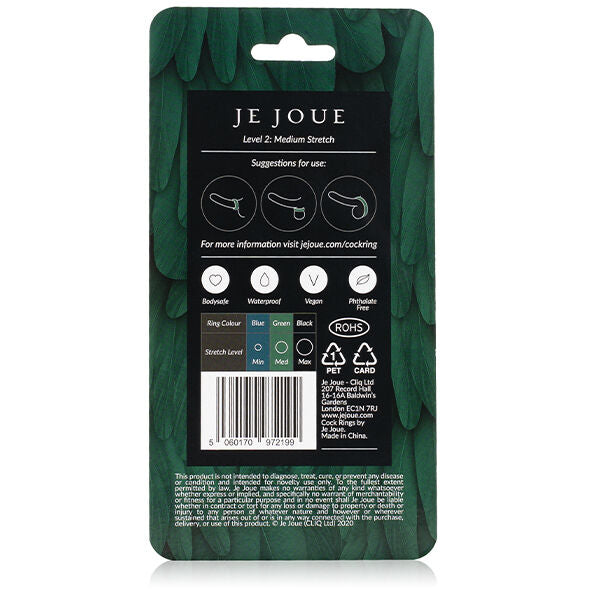 JE JOUE - GREEN SILICONE RING - MEDIUM CHOKE