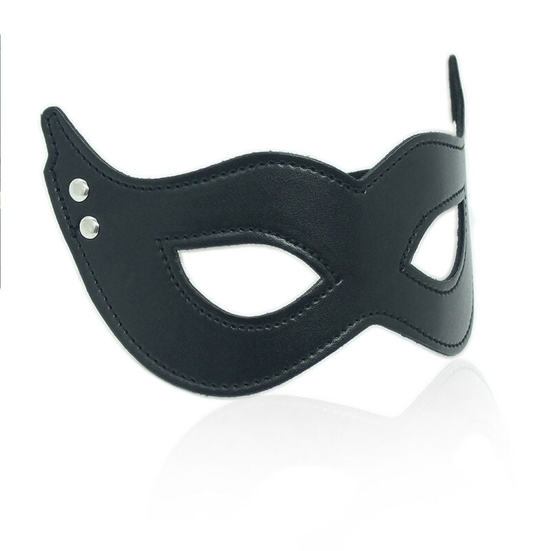 OHMAMA FETISH - PU MASK WITH CLAMPS