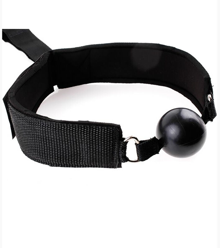 OHMAMA FETISH - FETISH NEOPRENE GAG WITH HAND CUFFS