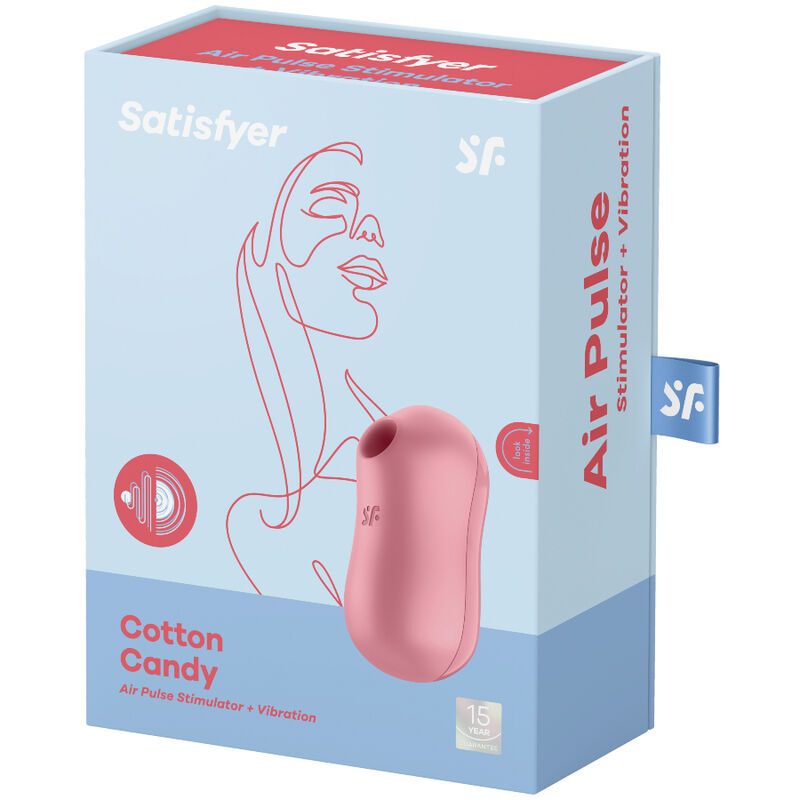 SATISFYER - COTTON CANDY AIR PULSE STIMULATOR & VIBRATOR LILAC