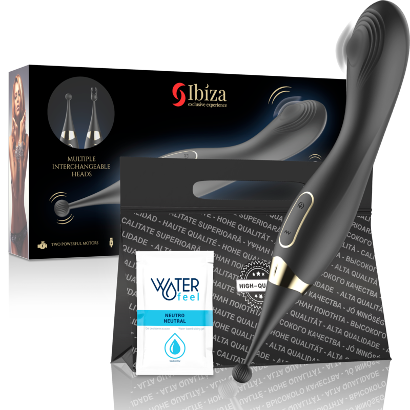 IBIZA - INTERCHANGEABLE CLITORAL STIMULATOR AND PULSATION G SPOT VIBRATOR