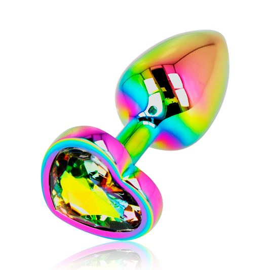 OHMAMA - IRIDESCENT HEART ANAL PLUG SIZE S