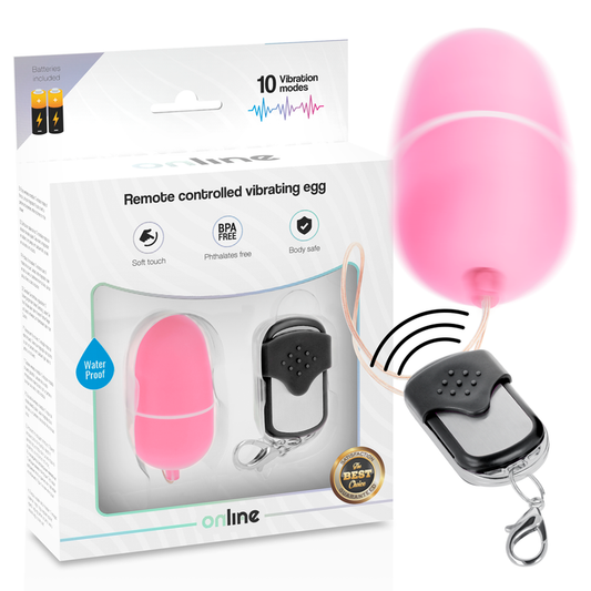 ONLINE - REMOTE CONTROL VIBRATING EGG M PINK