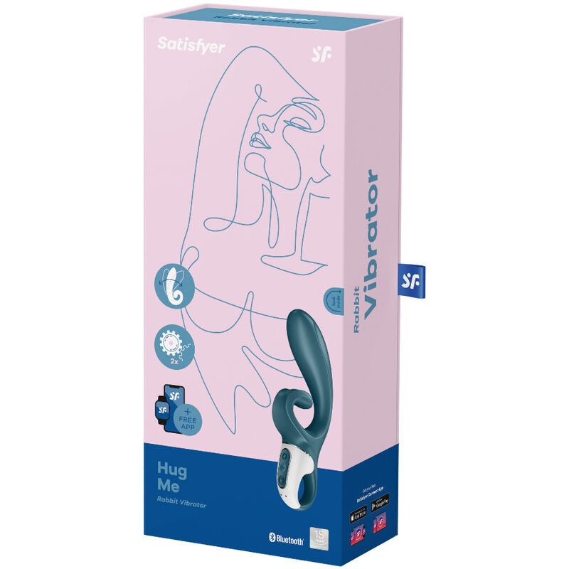 SATISFYER - HUG ME RABBIT VIBRATOR APP PINK