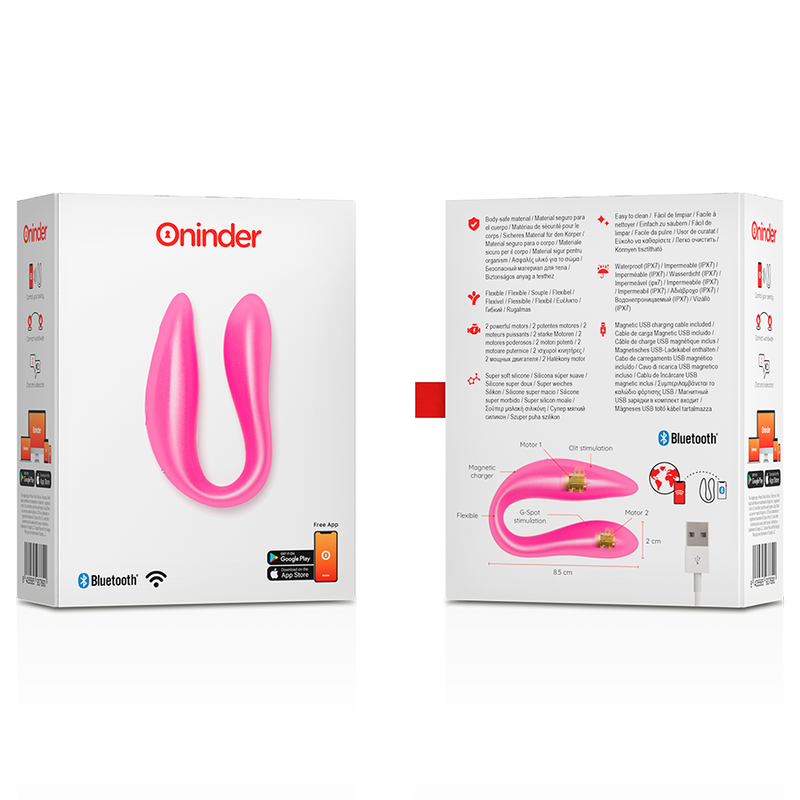 ONINDER - LISBOA BLACK G-POINT & CLITORIS STIMULATOR - FREE APP