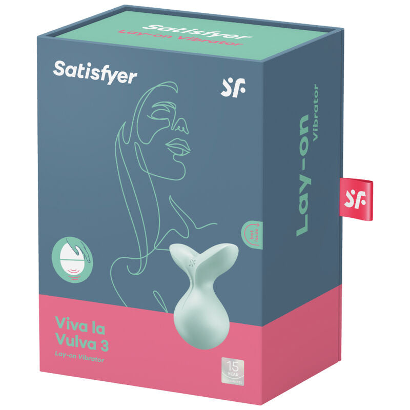 SATISFYER - VIVA LA VULVA 3 LAY-ON VIBRATOR GREEN