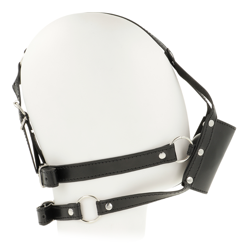 OHMAMA HEAD HARNESS WITH MUZZLE COVER BALL GAG