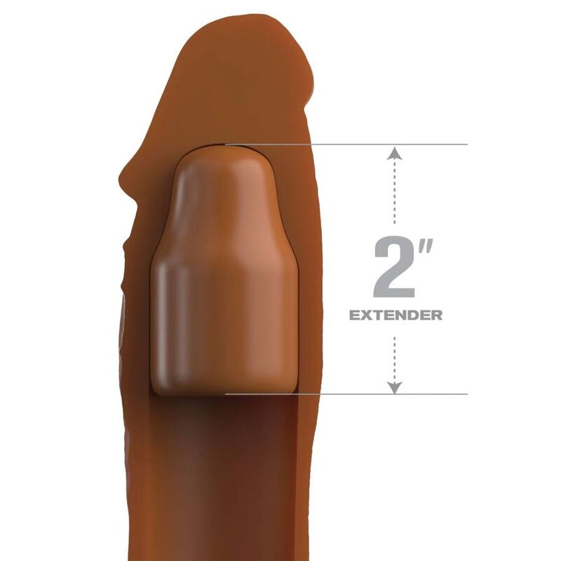 FANTASY X- TENSIONS - PIPEDREAMS SLEEVE 20,32 CM + 5,00 CM INCH PLUG CARAMEL