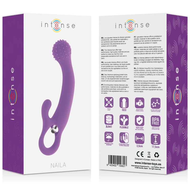 INTENSE - NAILA VIBRATING SILICONE LILAC