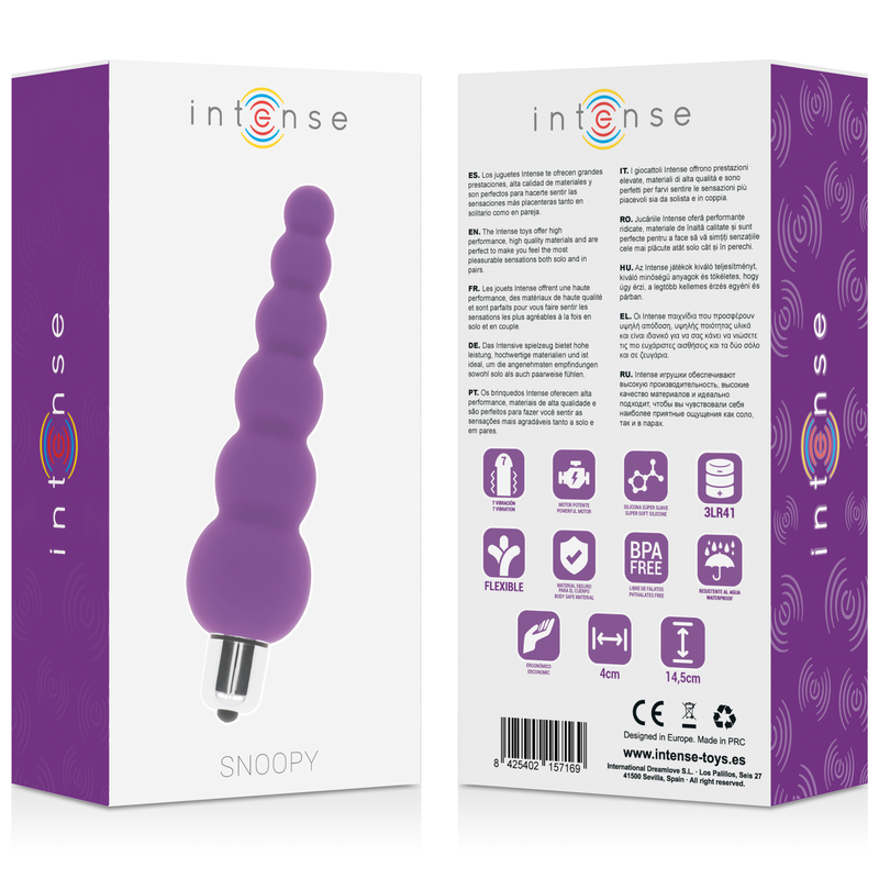 INTENSE - SNOOPY 7 SPEEDS SILICONE LILAC