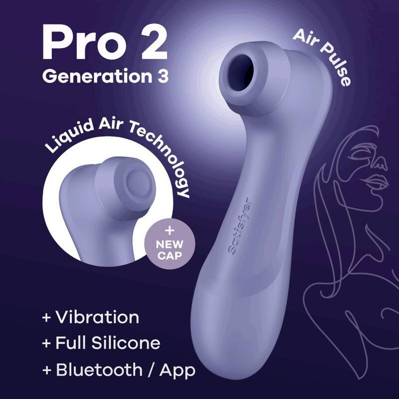 SATISFYER - PRO 2 GENERACIÓN 3 WINE RED BLUETOOTH & APP