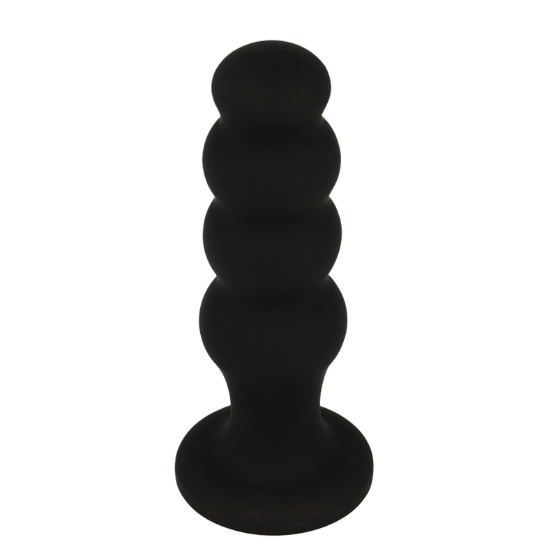 BLACK&SILVER - SCOTT PREMIUM SILICONE ANAL PLUG BLACK