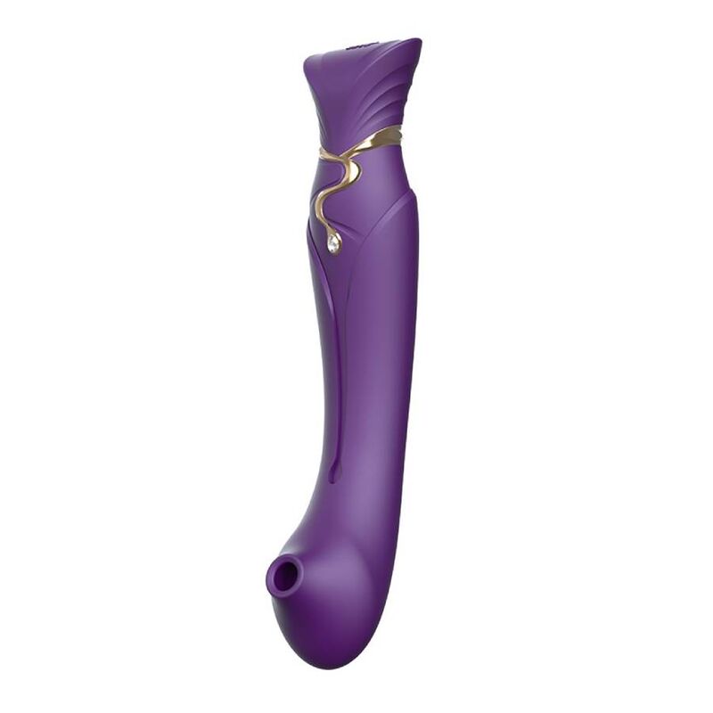 ZALO - QUEEN SET PULSE WAVE CLIT STIM PURPLE