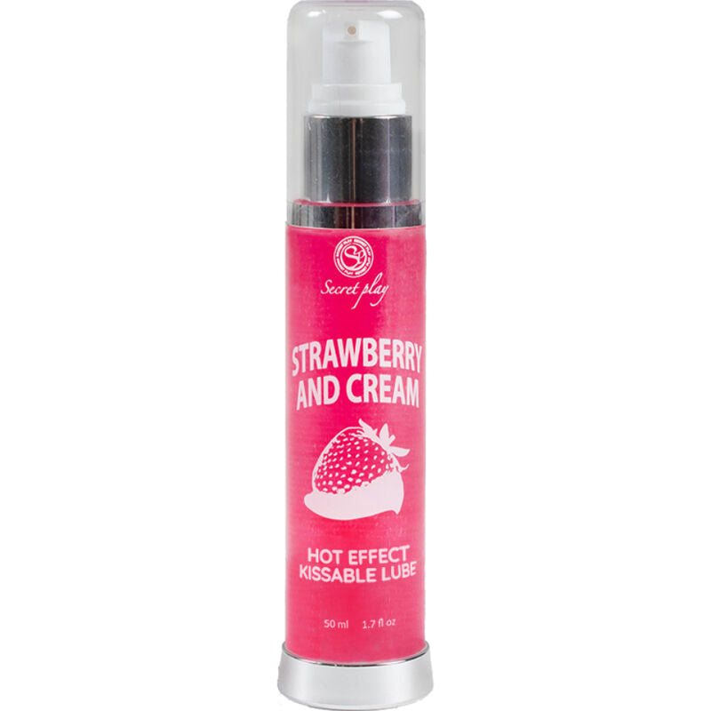 SECRETPLAY - LUBRICANT 2-1 HEAT EFFECT STRAWBERRY & CREAM 50 ML