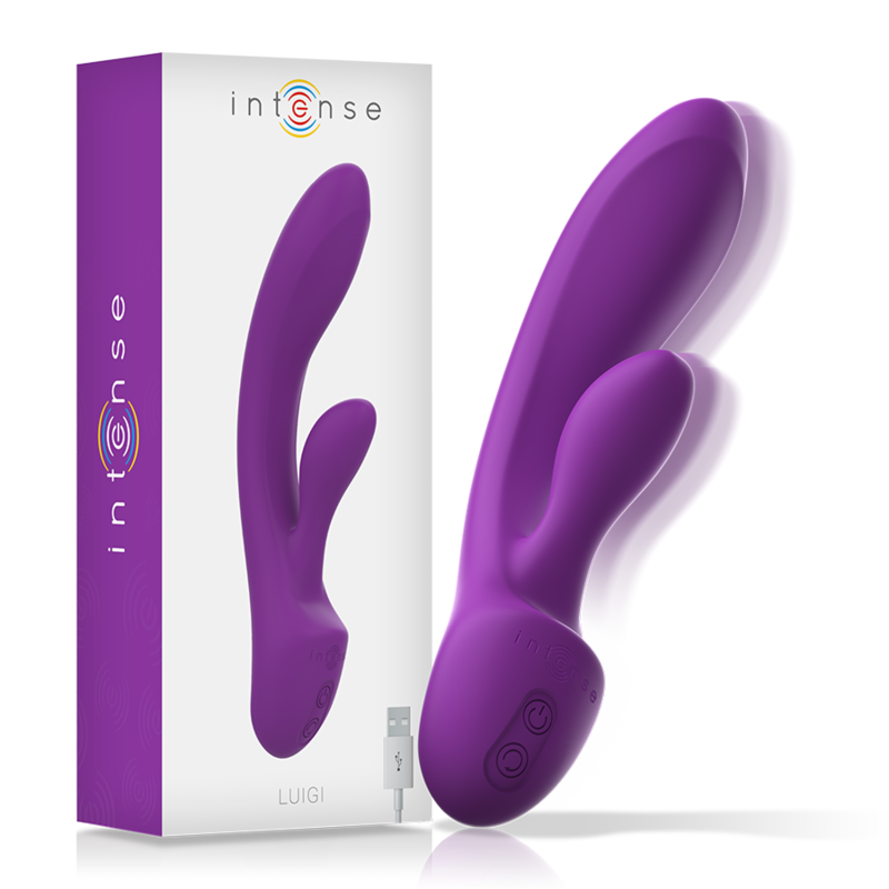 INTENSE - LUIGI RABBIT VIBRATOR LIQUID SILICONE PURPLE