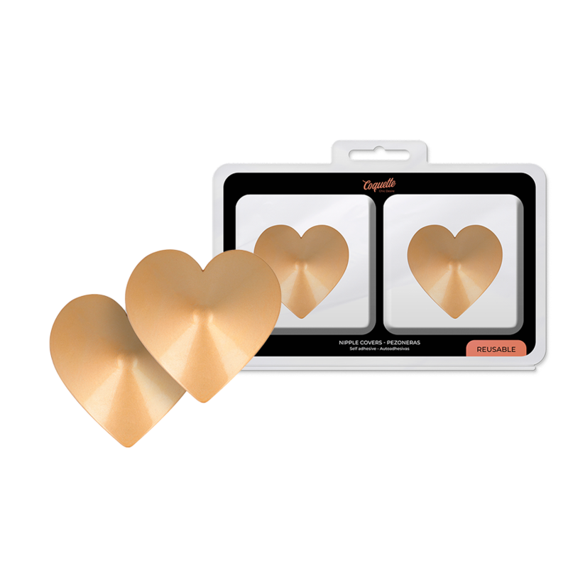 COQUETTE CHIC DESIRE - NIPPLE COVERS GOLDEN HEARTS