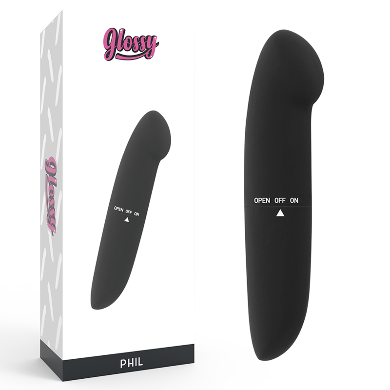 GLOSSY - PHIL VIBRATOR BLACK