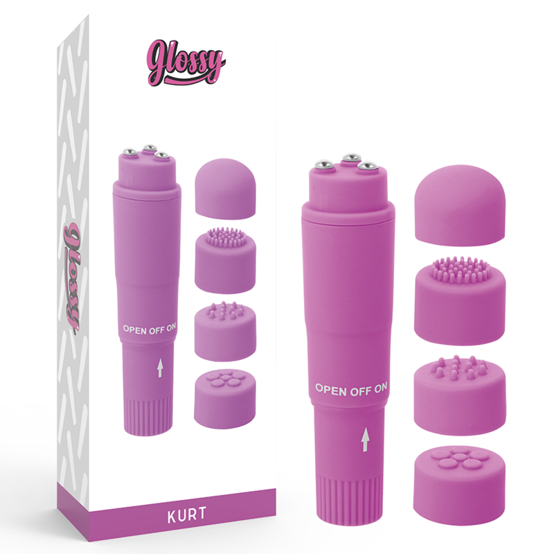 GLOSSY - KURT POCKET MASSAGER PURPLE