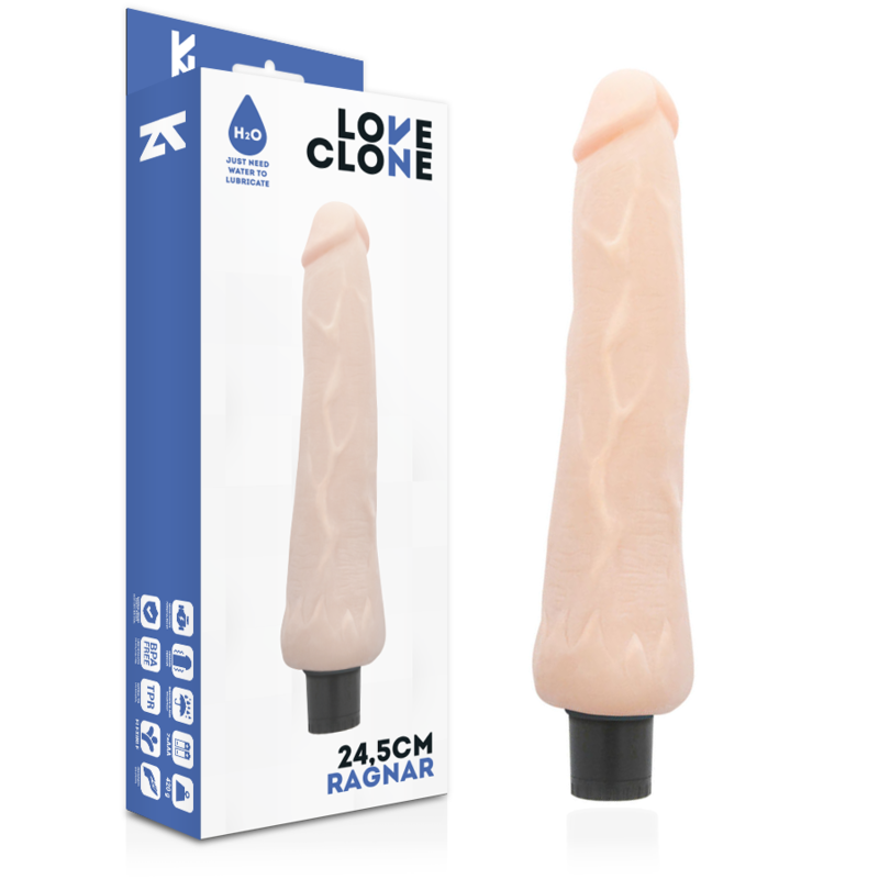 LOVECLONE - RAGNAR SELF LUBRICATION VIBRATOR 24.5 CM -O- 3.5 CM