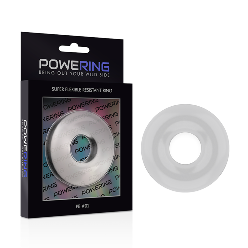 POWERING - SUPER FLEXIBLE AND RESISTANT PENIS RING 4.5CM CLEAR