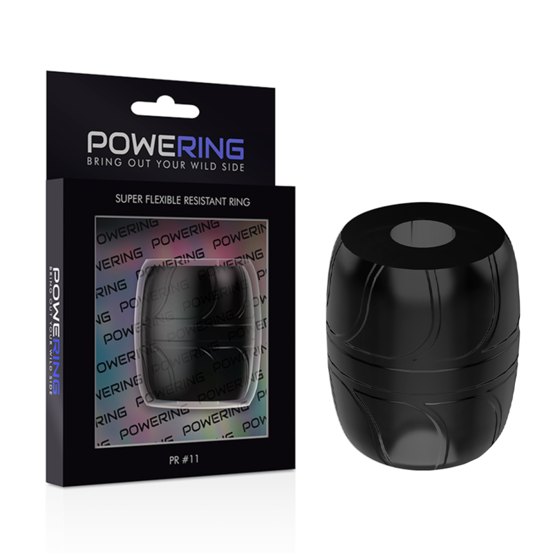 POWERING - SUPER FLEXIBLE AND RESISTANT PENIS RING 5 CM PR11 BLACK