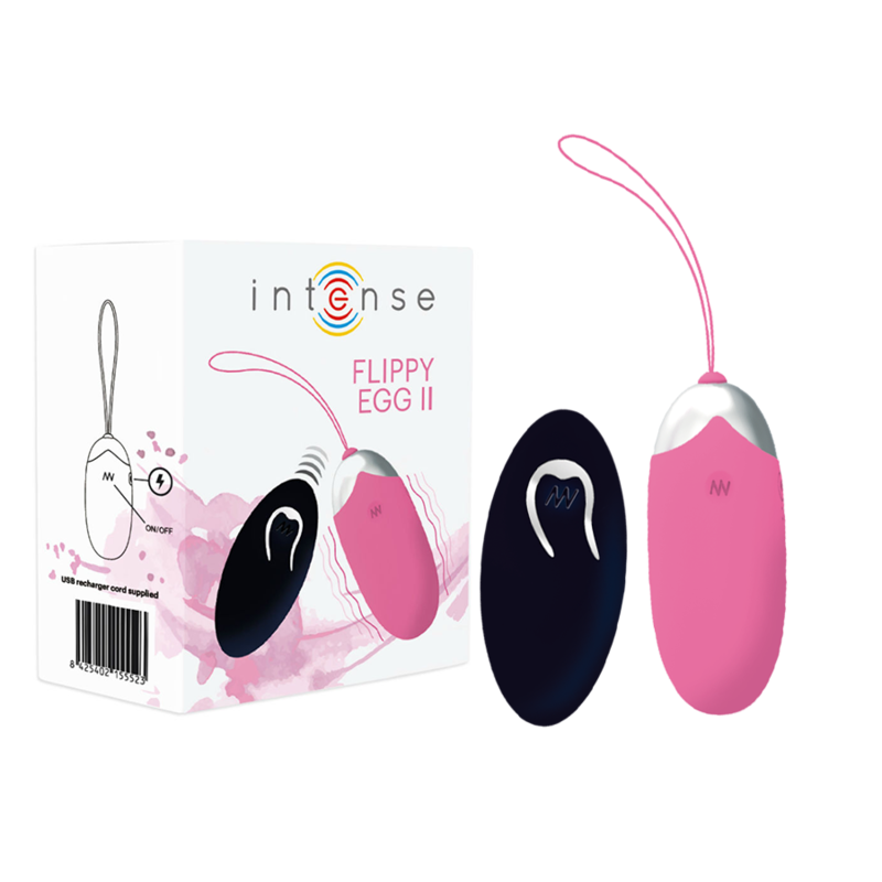 INTENSE - FLIPPY II VIBRATING EGG WITH REMOTE CONTROL PINK