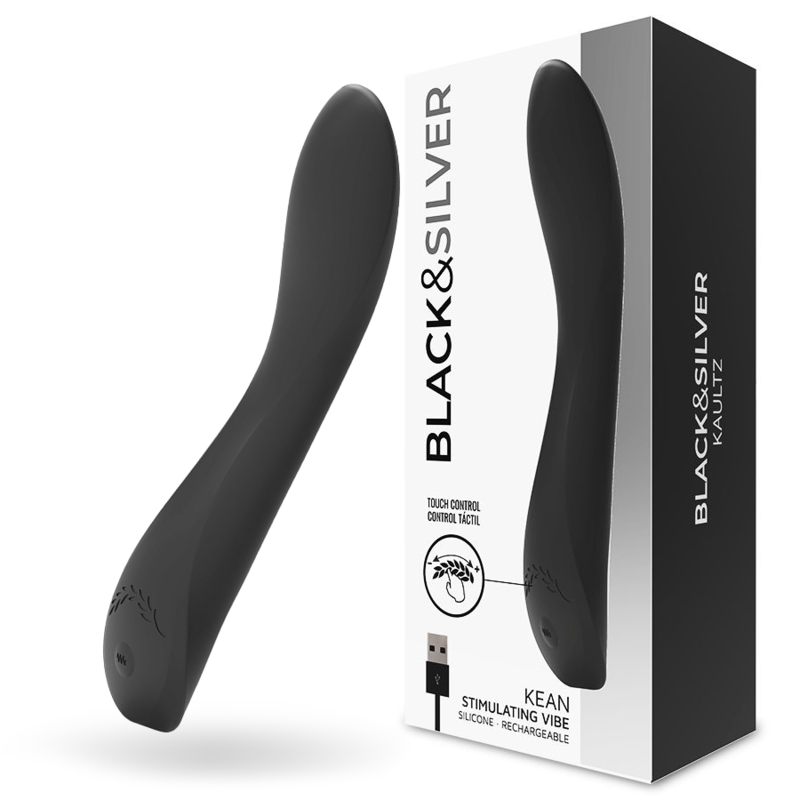 BLACK&SILVER - KEAN VIBRATOR TOUCH CONTROL