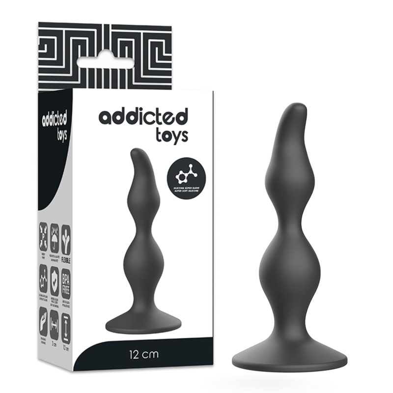 ADDICTED TOYS - ANAL SEXUAL PLUG 12 CM BLACK