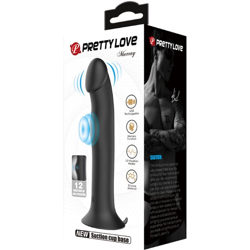 PRETTY LOVE - MURRAY VIBRATOR AND CLITORIS SUCKER BLACK