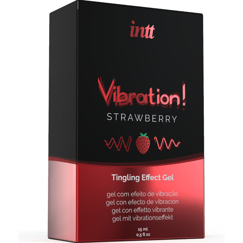 INTT - POWERFUL INTIMATE STIMULANT LIQUID VIBRATING GEL STRAWBERRY 15 ML