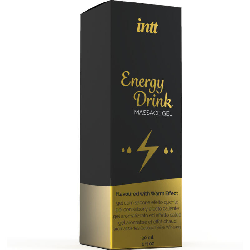 INTT MASSAGE & ORAL SEX - MASSAGE GEL WITH FLAVORED ENERGY CA DRINK AND HEATING EFFECT