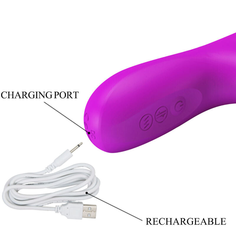 PRETTY LOVE - REESE VIBRATOR WITH PURPLE ROTATION