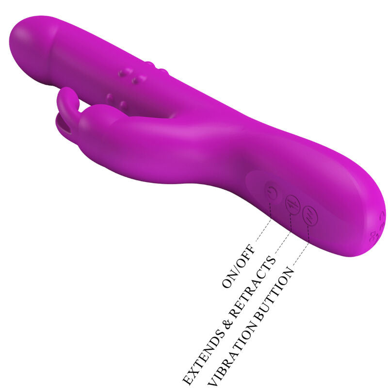 PRETTY LOVE - REESE VIBRATOR WITH PURPLE ROTATION