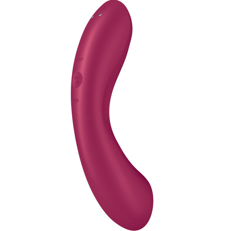 SATISFYER - CURVE TRINITY 1 AIR PULSE VIBRATION RED