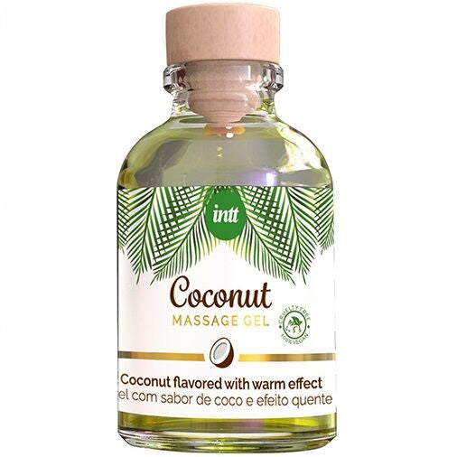 INTT - VEGAN MASSAGE GEL WITH COCONUT FLAVOR AND HEATING EFFECT