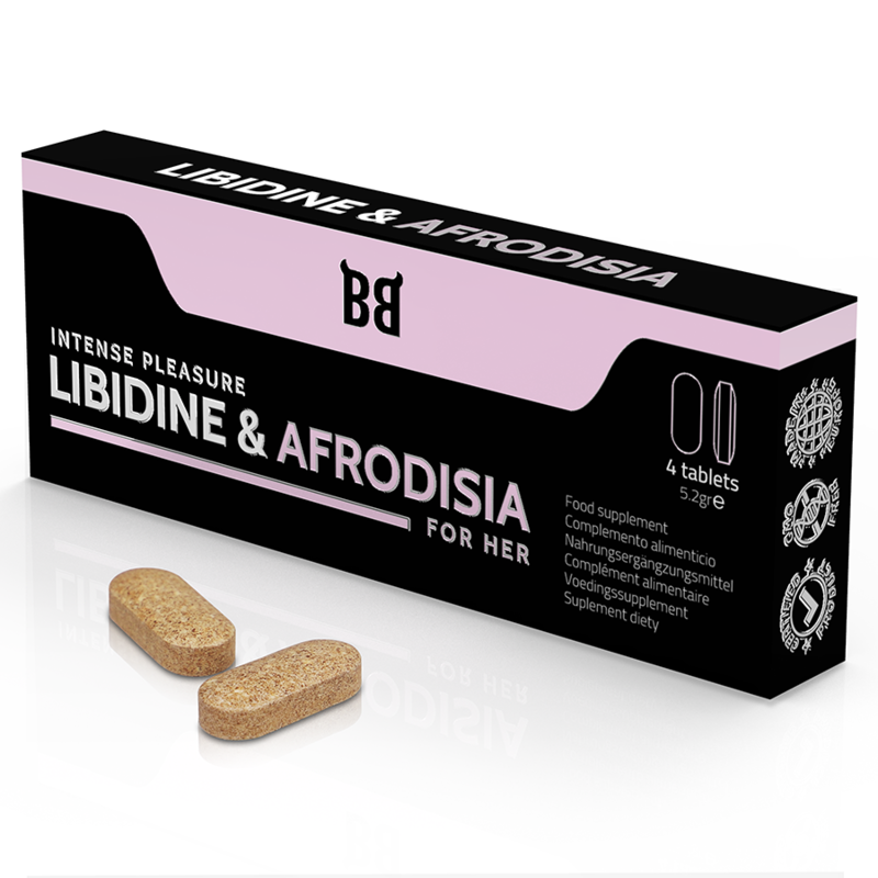 BLACK BULL - LIBIDINE & AFRODISIA INTENSE PLEASURE FOR HER 4 TABLETS