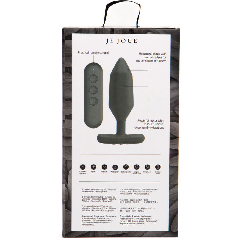 JE JOUE - ONYX ANAL PLUG VIBRATOR BLACK