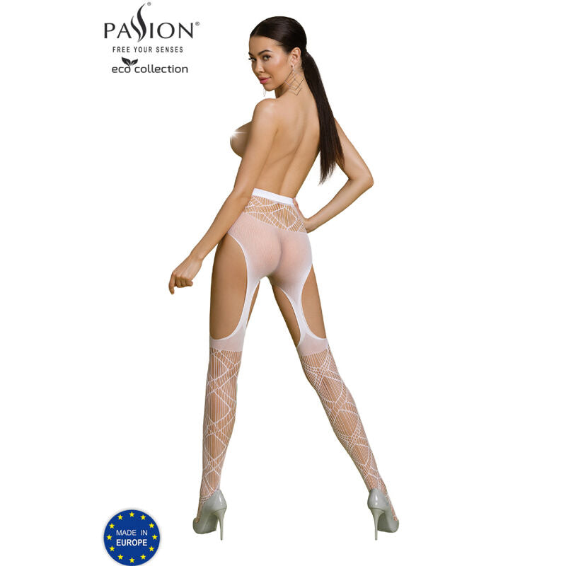 PASSION - ECO COLLECTION BODYSTOCKING ECO S005 WHITE