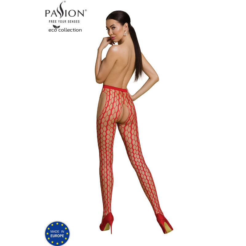 PASSION - ECO COLLECTION BODYSTOCKING ECO S007 RED