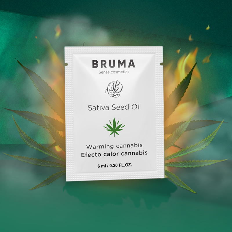 BRUMA - SATIVA SEED OIL SLIDING GEL WARMING CANNABIS FLAVOR 6 ML