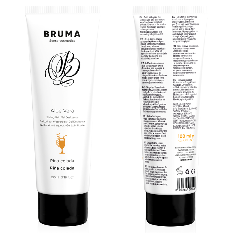 BRUMA - ALOE VERA SLIDING GEL PINA COLADA FLAVOR 100 ML