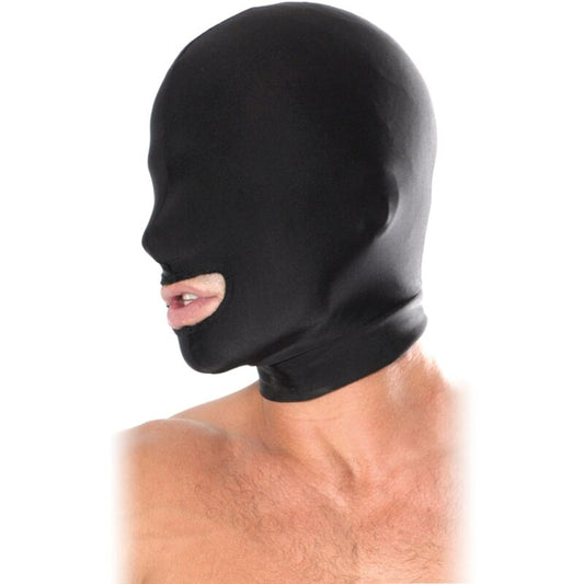 FETISH FANTASY SERIES - OPEN MOUTH HOOD BLACK