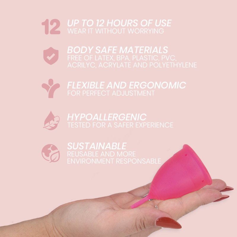 INTIMICHIC - MENSTRUAL CUP MEDICAL GRADE SILICONE - SIZE L